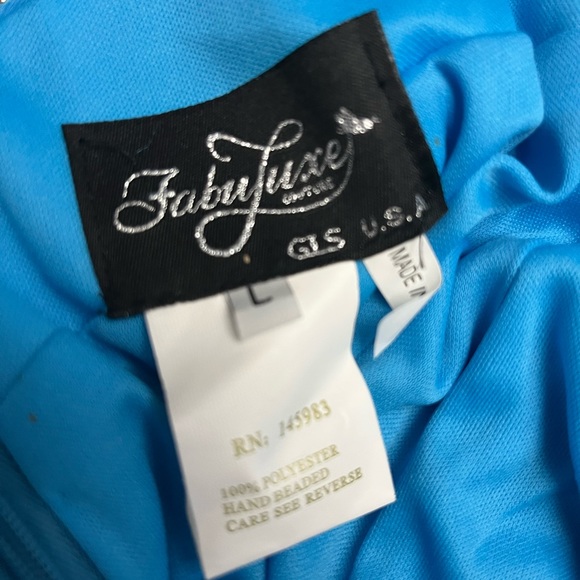 Elizabeth K - GL2144 Sweetheart Neckline Embroidery Gown Size Large NWT Prom - Picture 11 of 13